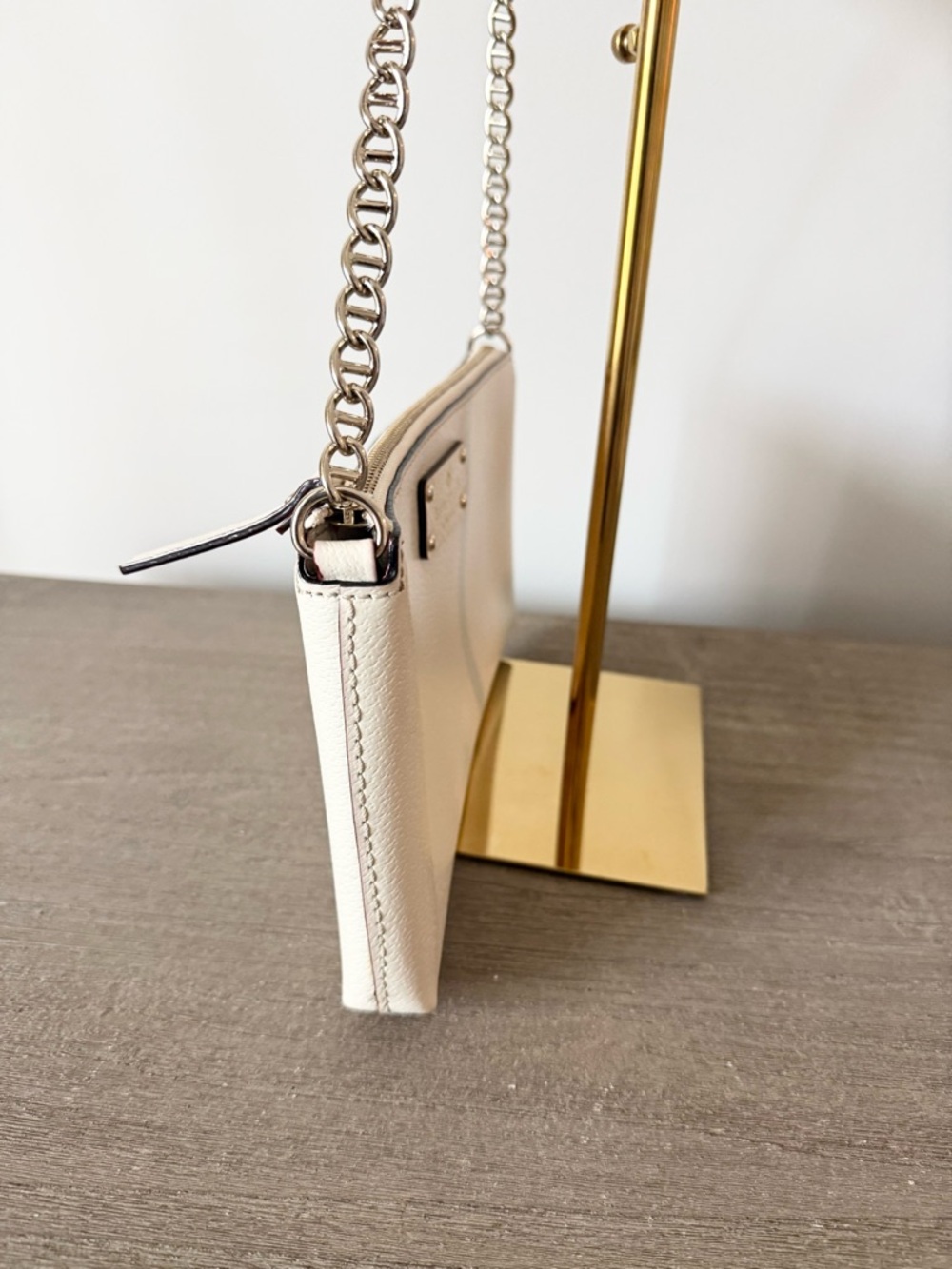 kate spade Cream Leather Chain Strap Shoulder Bag - Picture 2 of 7